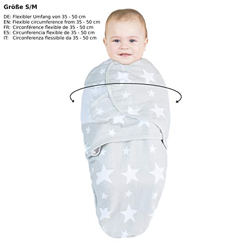 Baby Swaddle Wrap Manta Envolvente - S/M o L - Saco-s De Dormir Bebe-s Recien Nacido-s Mantas Arrullo - Set 2