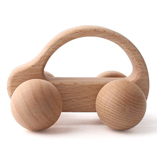 baby tete Coche De Madera Orgánica Waldorf Montessori Inspirado Juguetes Para Bebés, Niños Pequeños, Preschoolers Hecho A Mano Decoración Regalo Hecha Madera