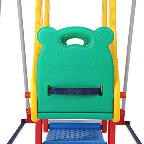 Baby Vivo Columpio para Niños Parque Infantil Balancín Interior y Aire Libre Doble Asiento Juegos Jardín - Zoo