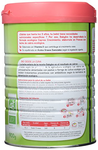 Babybio Caprea Leche 3 Crecimiento - 900 gr