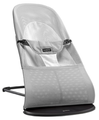 BABYBJÖRN Hamaca Balance Soft, Mesh, Plata/Blanco