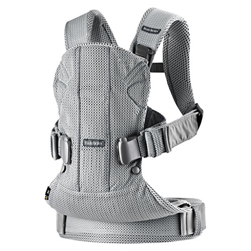 BABYBJÖRN Mochila Porta Bebé One Air, 3D Mesh, Plata