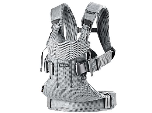 BABYBJÖRN Mochila Porta Bebé One Air, 3D Mesh, Plata