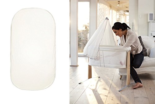 BABYBJÖRN Sábana Ajustable para Minicuna, Blanco, Organic