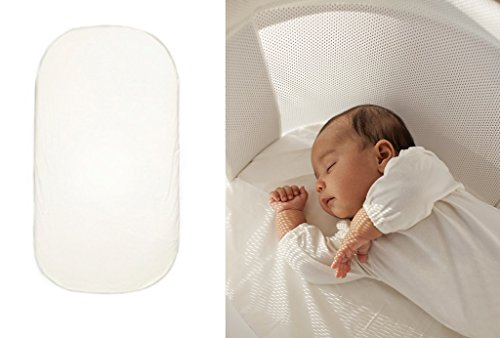 BABYBJÖRN Sábana Ajustable para Minicuna, Blanco, Organic