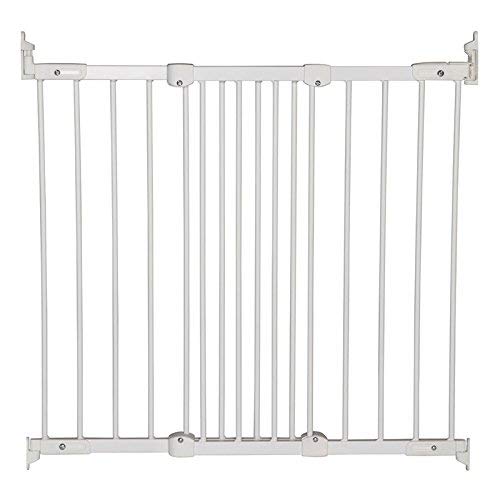 BabyDan – Barrera de seguridad extensible, de metal, color blanco/plateado blanco Metal Blanc/Argent