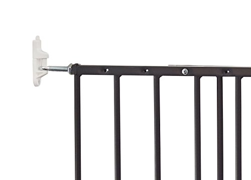 BabyDan Multidan – Barrera de puerta/escaleras, Metal, Negro, 62,5 - 106,8 cm