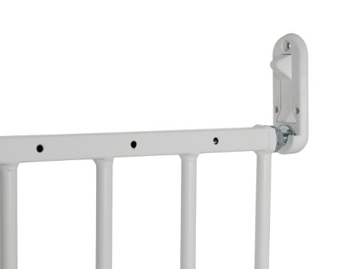 BabyDan Multidan – Barrera de seguridad extensible de metal (color blanco)