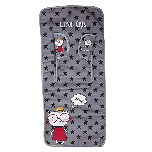 Babyline Love Cats - Colchoneta ligera, unisex