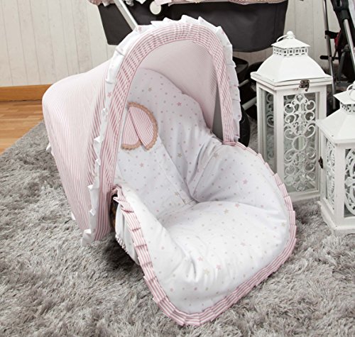 Babyline Sueños - Colchoneta para silla grupo 0, color rosa