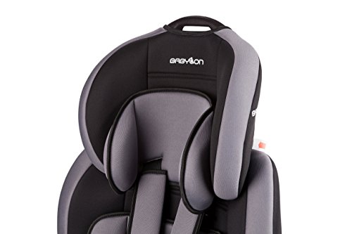 Babylon Star ISOFIX KRES2086 Silla de Coche para Niños 9-36 kg Grupo 1-2-3, Fabricada en Europa, Color Gris