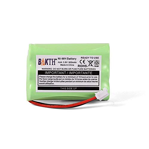 BAKTH 900mAh 3.6V NI-MH Batería de Repuesto para Motorola MBP27T MBP33 MBP33PU MBP33BU MBP33P MBP36 MBP36PU MBP35 MBP41 MBP43 MBP18 CB94-01A Baby Monitor (no es Compatible con MBP33S y MBP36S)