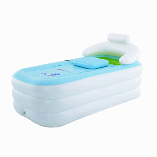 Bañera Intime Plegable Inflable Grueso Cálido Adultos SPA, Niños Piscina Inflable, Blanco