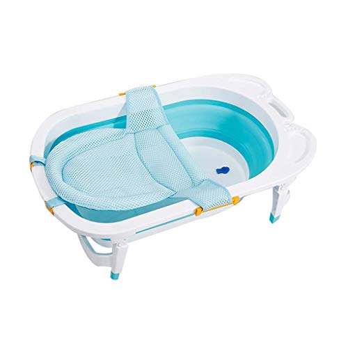 Bañera plegable bebe color azul para viaje