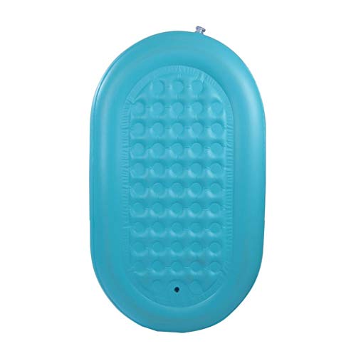 Bañera, Práctico Portátil Infantil Para Adultos Bañera Inflable Impresión Con Delfines Bañera Inflable Para Adultos Bañera Plegable TINGTING (Color : Blue, Size : 160cm*84cm*64cm)