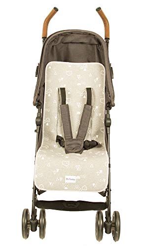 BAOBABS BCN Colchoneta Universal Para Carrito o Silla de Paseo - Funda Acolchada Transpirable y Ligera Para Asiento de Carro o Cochecito | Maxima Calidad | Hecha En España