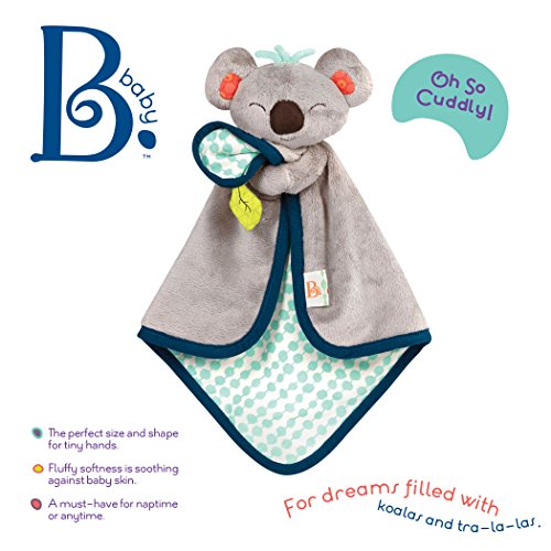 Battat- B. Snugglies – la Manta de Seguridad del Esponjoso Koko el Koala – Adorable cobija para bebé de Tela Suave (Branford Ltd. BX1565Z)