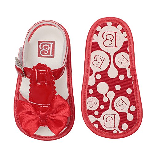 BBmoda Zapatos Bebe Niña Verano Primeros Pasos para Recién Nacido 0 3 6 9 12 18 Meses Arco Hueco Sandalias de Suela Blanda