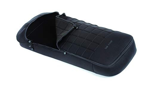 Be Cool 883 524 Footmuff  - Saco de Invierno para Silla de Paseo con Hamaca Francesa, Interior Polar, Color Negro, Cremallera Frontal