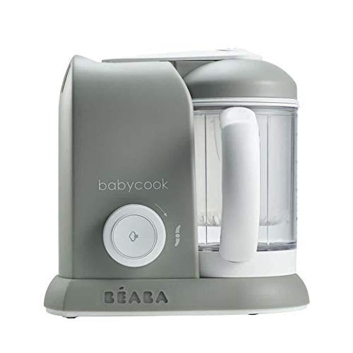 BÉABA Babycook Solo Robot de cocina para bebés 4 en 1, Cocina a vapor, Gris