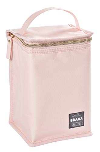 Beaba - Bolsa isotérmica para comida, color rosa y oro rosa