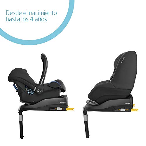 Bébé Confort FAMILYFIX BASE - Base para silla de coche, homologación R44/04, para grupo 0+/1, 0-18 kg, uso con MC Cabriofix, BBC Pebble y BBC Pearl, color negro