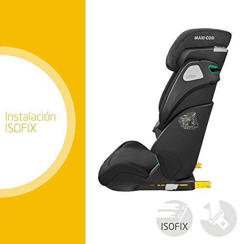 Bébé Confort KORE i-Size, Silla de auto con ISOFIX, homologación i-Size, grupo 2/3, 100-150 cm, 3.5-12 años, Authentic Black (negro)