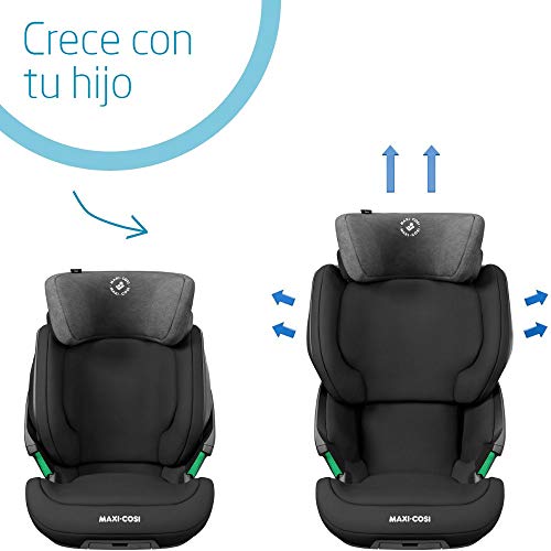 Bébé Confort KORE i-Size, Silla de auto con ISOFIX, homologación i-Size, grupo 2/3, 100-150 cm, 3.5-12 años, Authentic Black (negro)