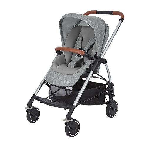 Bébé Confort Mya - Cochecito urbano, diseño compacto, sistema plegable, para bebes de 0 meses hasta 3,5 años, color gris