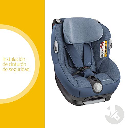 Bébé Confort OPAL, Silla de coche bebé, R44/04, a contramarcha o sentido de la marcha, ajustable y reclinable, cinturón de seguridad, 0 meses - 4 años, 0-18kg, gr.0+/1, Nomad Blue (azul)