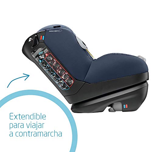 Bébé Confort OPAL, Silla de coche bebé, R44/04, a contramarcha o sentido de la marcha, ajustable y reclinable, cinturón de seguridad, 0 meses - 4 años, 0-18kg, gr.0+/1, Nomad Blue (azul)