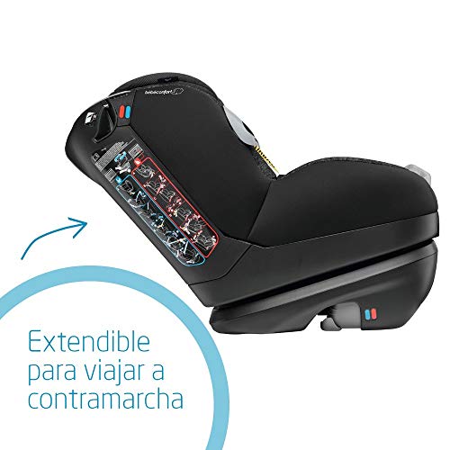 Bébé Confort OPAL, Silla de coche bebé, R44/04, a contramarcha o sentido de la marcha, ajustable y reclinable, cinturón de seguridad, 0 meses - 4 años, 0-18kg, gr.0+/1, Nomad Black (negro)