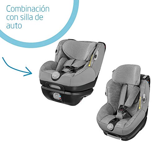 Bébé Confort OPAL, Silla de coche bebé, R44/04, a contramarcha o sentido de la marcha, ajustable y reclinable, instalación con cinturón de seguridad, 0 meses-4 años, 0-18kg, gr.0+/1, Nomad Grey (gris)