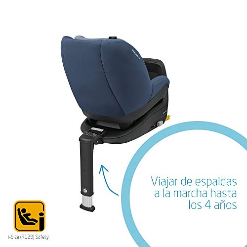 Bébé Confort PEARL SMART i-Size 'Nomad Blue' - Silla de coche para niñoscompatible con la base FamilyFix One, a contramarcha y en sentido de la marcha, 6 meses-4 años, 9-18 kg, 67-105 cm, azul