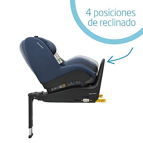 Bébé Confort PEARL SMART i-Size 'Nomad Blue' - Silla de coche para niñoscompatible con la base FamilyFix One, a contramarcha y en sentido de la marcha, 6 meses-4 años, 9-18 kg, 67-105 cm, azul