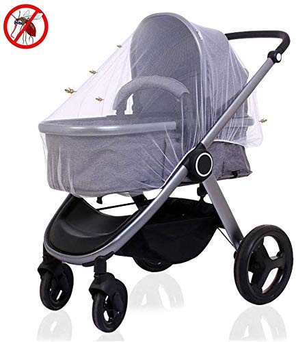 BelleStyle Protector de lluvia universal para cochecitos capazos de bebé Protector de Lluvia con ventana Se adapta a cualquier carrito con una Mosquitera para Cochecito y bolsa de almacenamiento