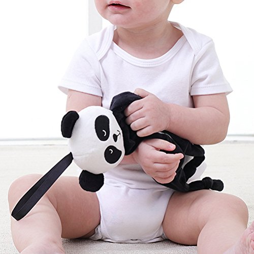 BESTOYARD Dou Dou Bebe Peluche Manta Bebe Panda Blanco Negro