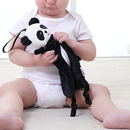 BESTOYARD Dou Dou Bebe Peluche Manta Bebe Panda Blanco Negro