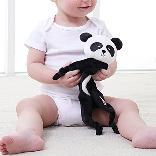 BESTOYARD Dou Dou Bebe Peluche Manta Bebe Panda Blanco Negro