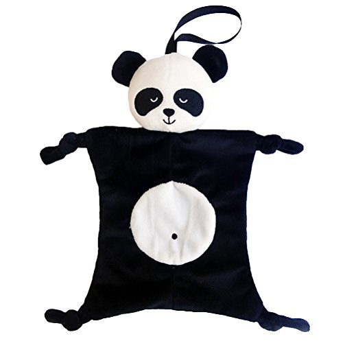 BESTOYARD Dou Dou Bebe Peluche Manta Bebe Panda Blanco Negro