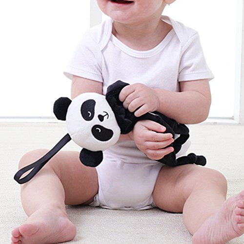 BESTOYARD Dou Dou Bebe Peluche Manta Bebe Panda Blanco Negro