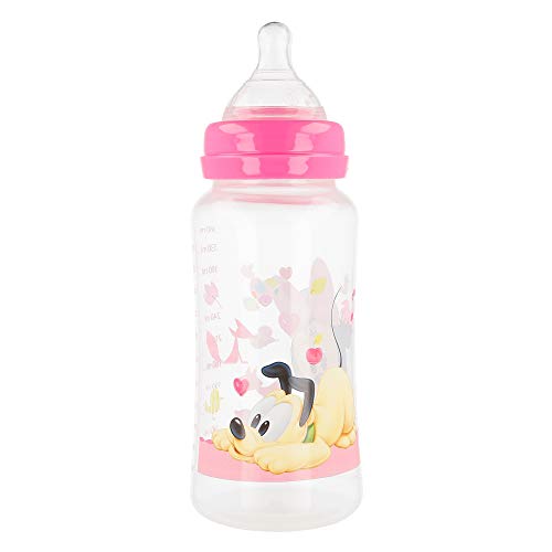 BIBERON CUELLO ANCHO 360 ML | TETINA SILICONA 3 POSICIONES MINNIE MOUSE - DISNEY - BABY PAINT POT