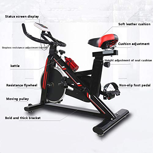 Bicicleta De Ejercicio, Fitness Interior Ciclismo, Monitor LCD, Bicicleta De Ejercicio Ajustableequipo, para Gimnasio De Oficina En Casa