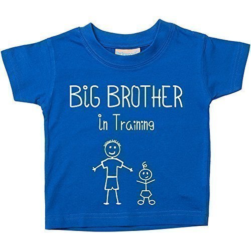 Big Brother en Entraînement Bleu T-shirt Bébé Tout-petit Enfants Disponible en Tailles de 0-6 Mois pour 14-15 Ans nouveau bébé Brother Cadeau - Bleu, 5-6 Ans