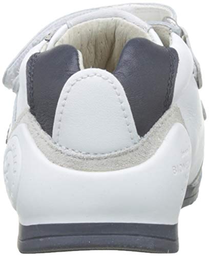 Biomecanics 151157, Zapatos de primeros pasos Unisex Bebés, Blanco (Blanco/Azul/Sauvage), 18 EU