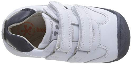 Biomecanics 151157, Zapatos de primeros pasos Unisex Bebés, Blanco (Blanco/Azul/Sauvage), 22 EU