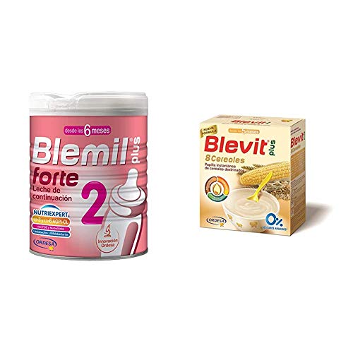 Blemil Plus Forte 2 Leche - 800 g + Blevit Plus 8 Cereales para bebé - 600 g