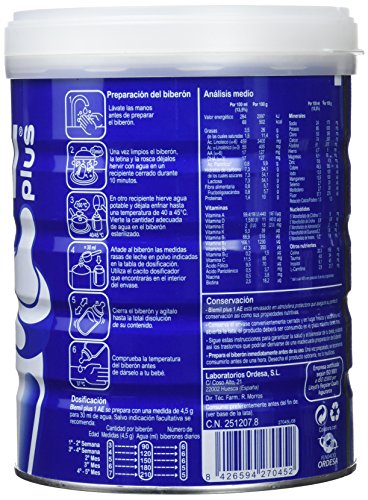 Blemil Plus Leche para Lactantes Ae 1, 800g