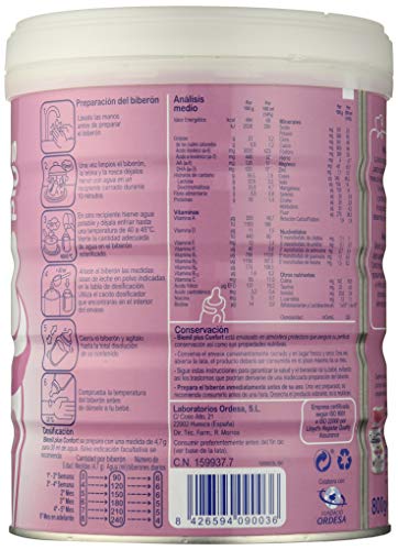 Blemil Plus,Confort, Leche de iniciación - 800 gr.