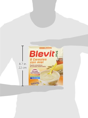 Blevit Plus 8 Cereales con Miel - Paquete de 2 x 300 gr - Total: 600 gr